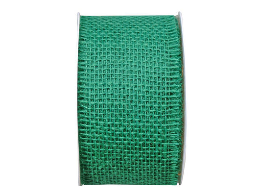 Nastro Tessuto VERDE Jute - h 60 mm - mt 10