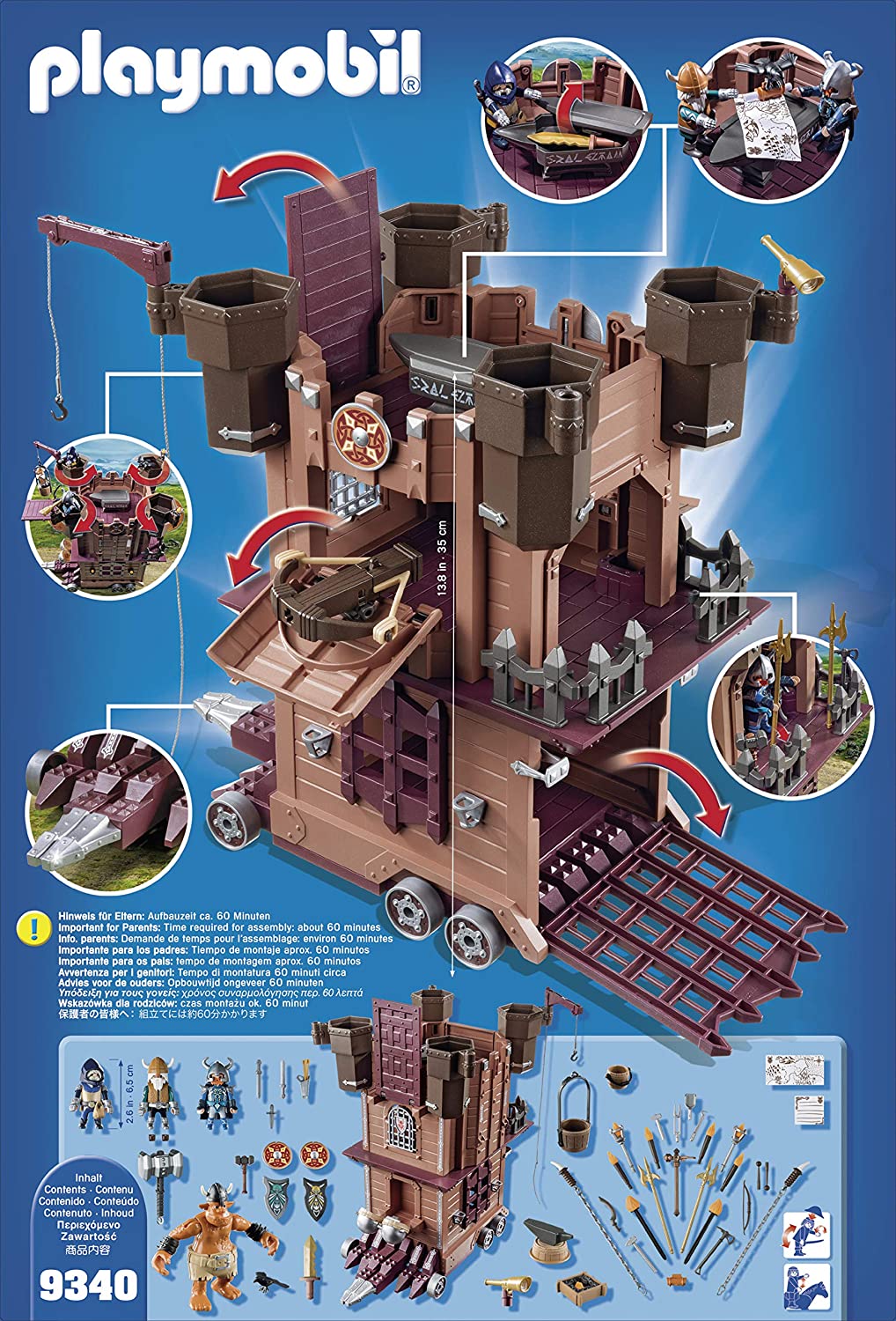 9340 PLAYMOBIL Fortezza Mobile dei Guerrieri