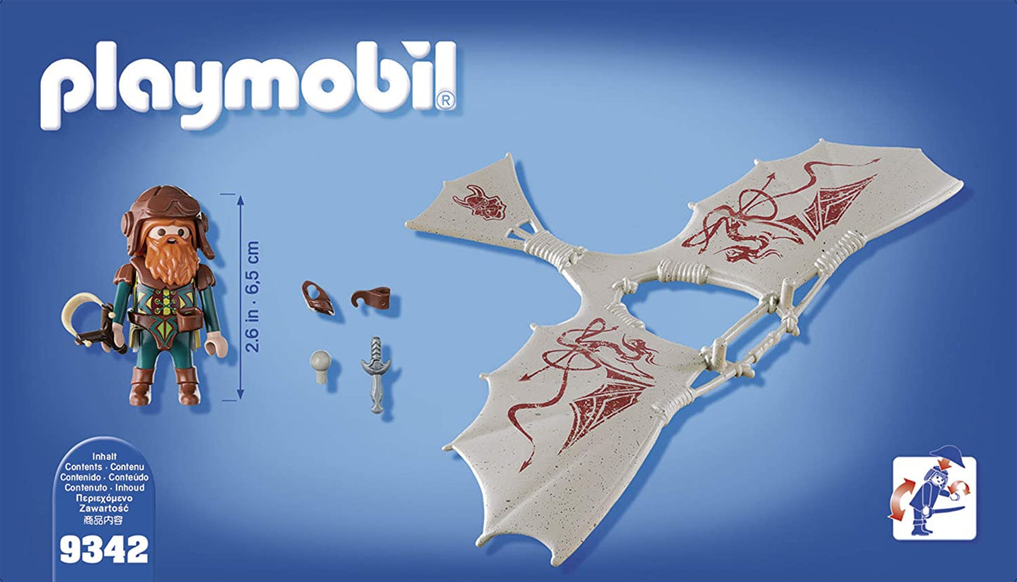 9342 PLAYMOBIL Guerriero con Deltaplano