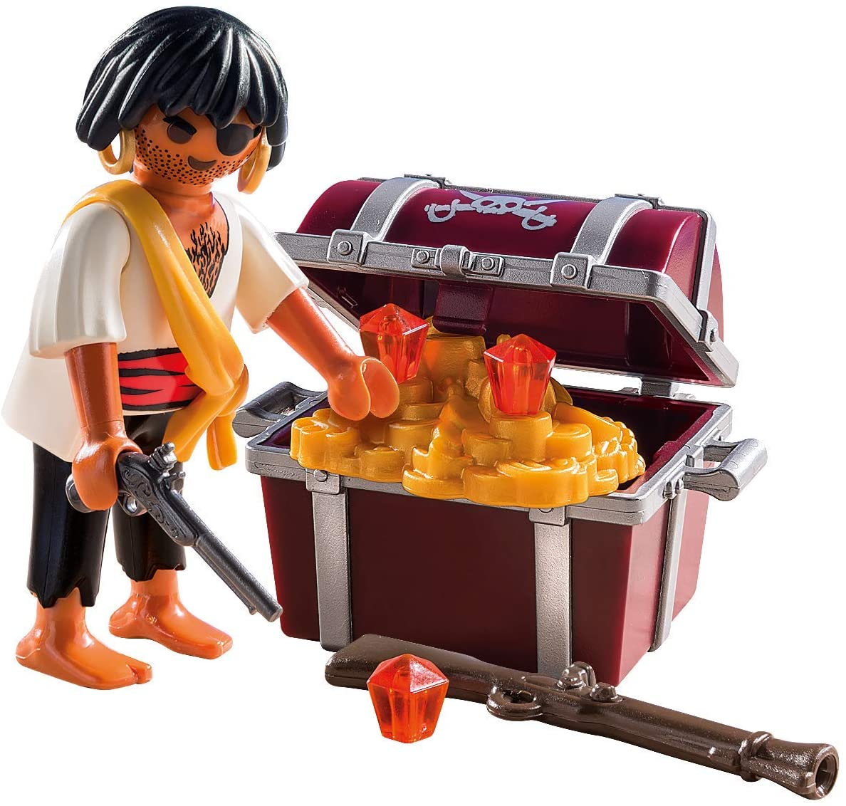 9358 PLAYMOBIL Pirata con Scrigno del Tesoro
