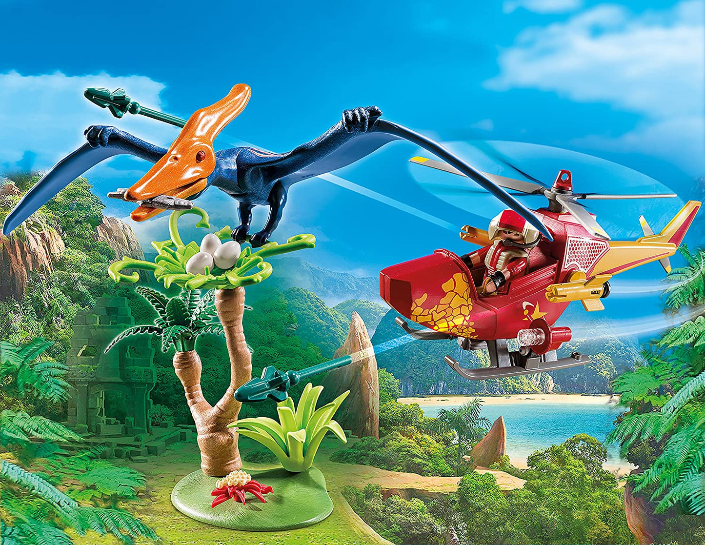 9430 PLAYMOBIL Elicottero e Pterodattilo