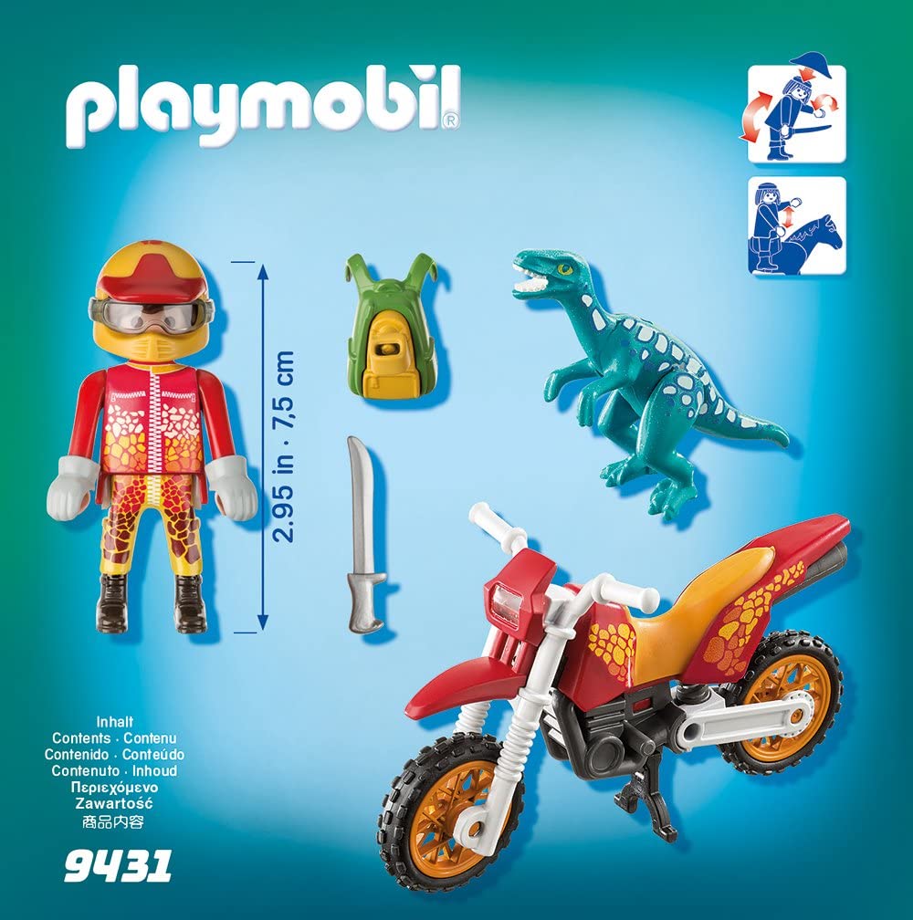 9431 PLAYMOBIL Moto Da Cross E Raptor