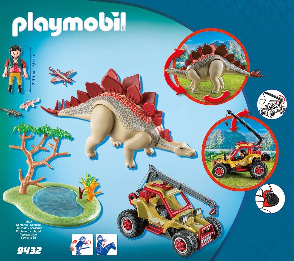 9432 PLAYMOBIL Veicolo Degli Esploratori e Stegosauro
