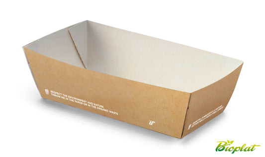 VASCHETTA FAST FOOD TAKE AWAY COMPOSTABILE - pz 50