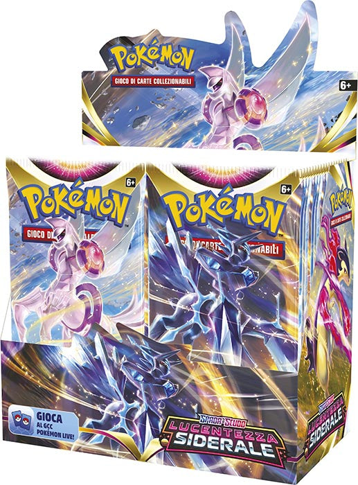 Busta Carte Pokemon 84 Lucentezza Siderale - Italiano