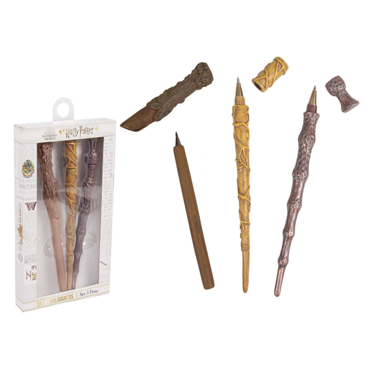 Set 3 Penne Bacchetta Harry Potter