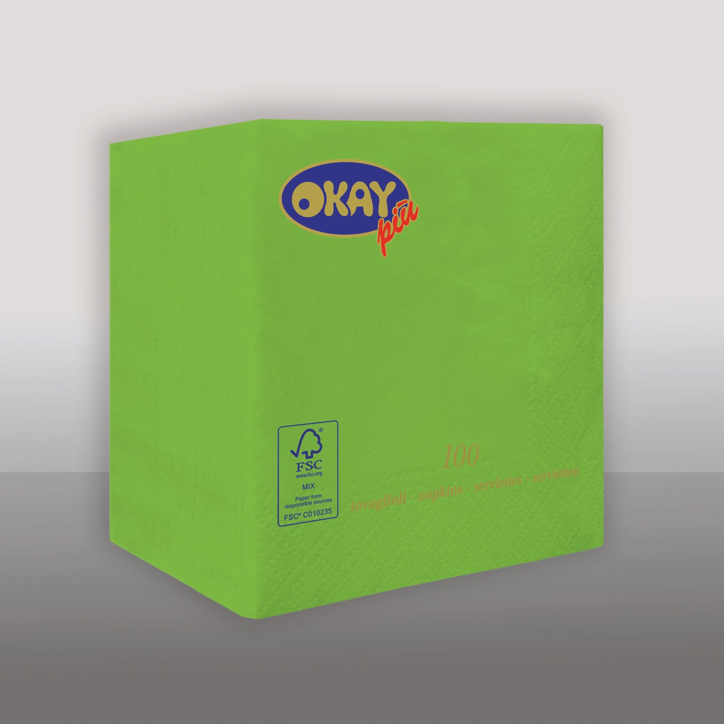 Tovaglioli KIWI cm. 25x25 - 2 veli - conf. 100 pz