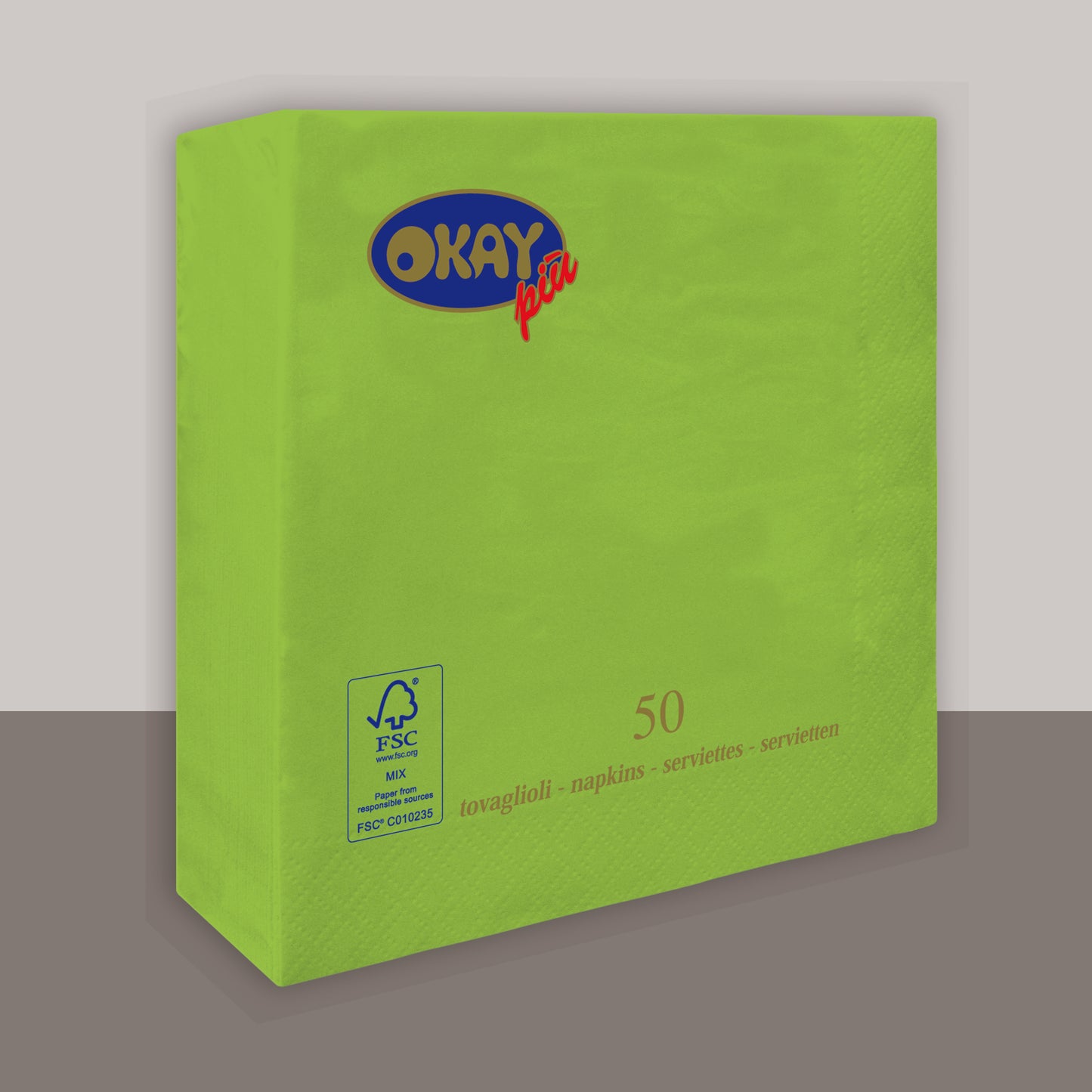 Tovaglioli KIWI cm. 33x33 - 2 veli - conf. 50 pz