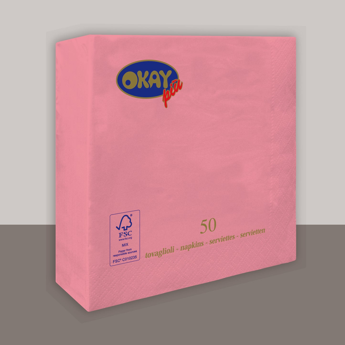 Tovaglioli ROSA SHOCKING cm. 33x33 - 2 veli - conf. 50 pz