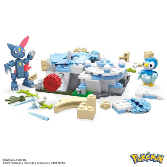 Mega - Pokémon - Piplup e Sneasel Divertimento Sulla Neve - HKT20