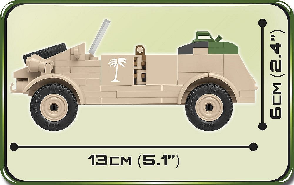 2402 COBI Historical Collection - World War II - VW tipo 82 Kubelwagen