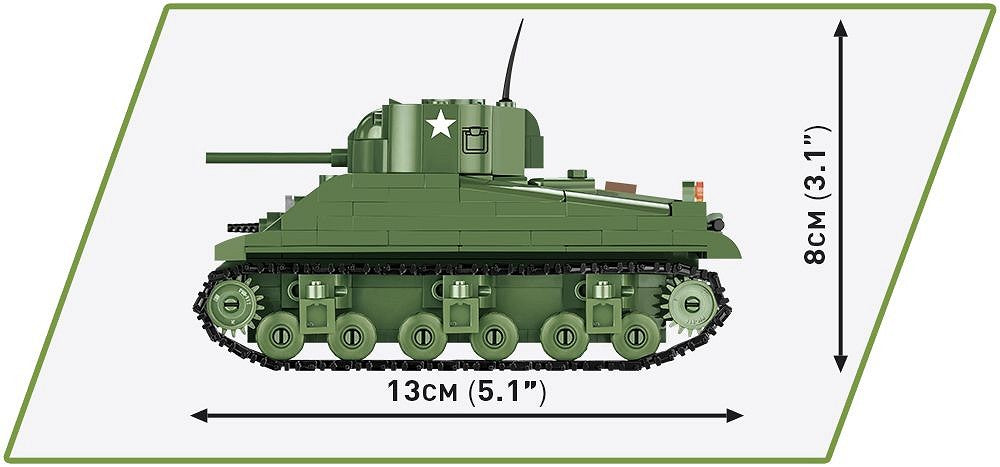 2715 COBI Historical Collection - World War II - Sherman M4A1