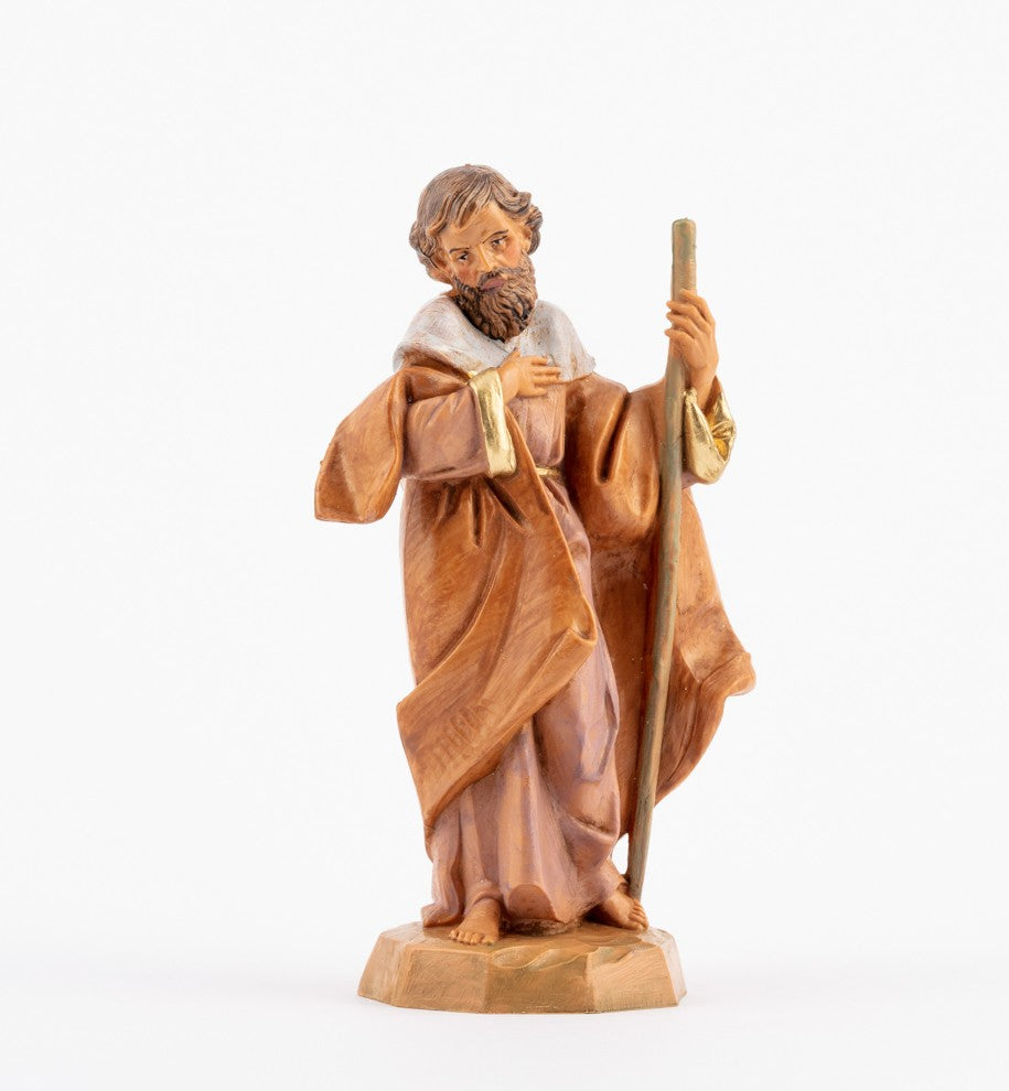 Statuine Presepe Tipo Legno - h. 12 - San Giuseppe