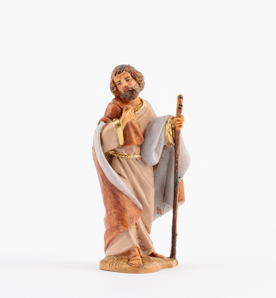 Statuine Presepe Tipo Legno - h. 9.5 - San Giuseppe