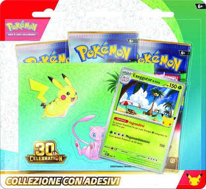 Collezione Pokemon - 30° Anniversario - Collezione con Adesivo - Italiano