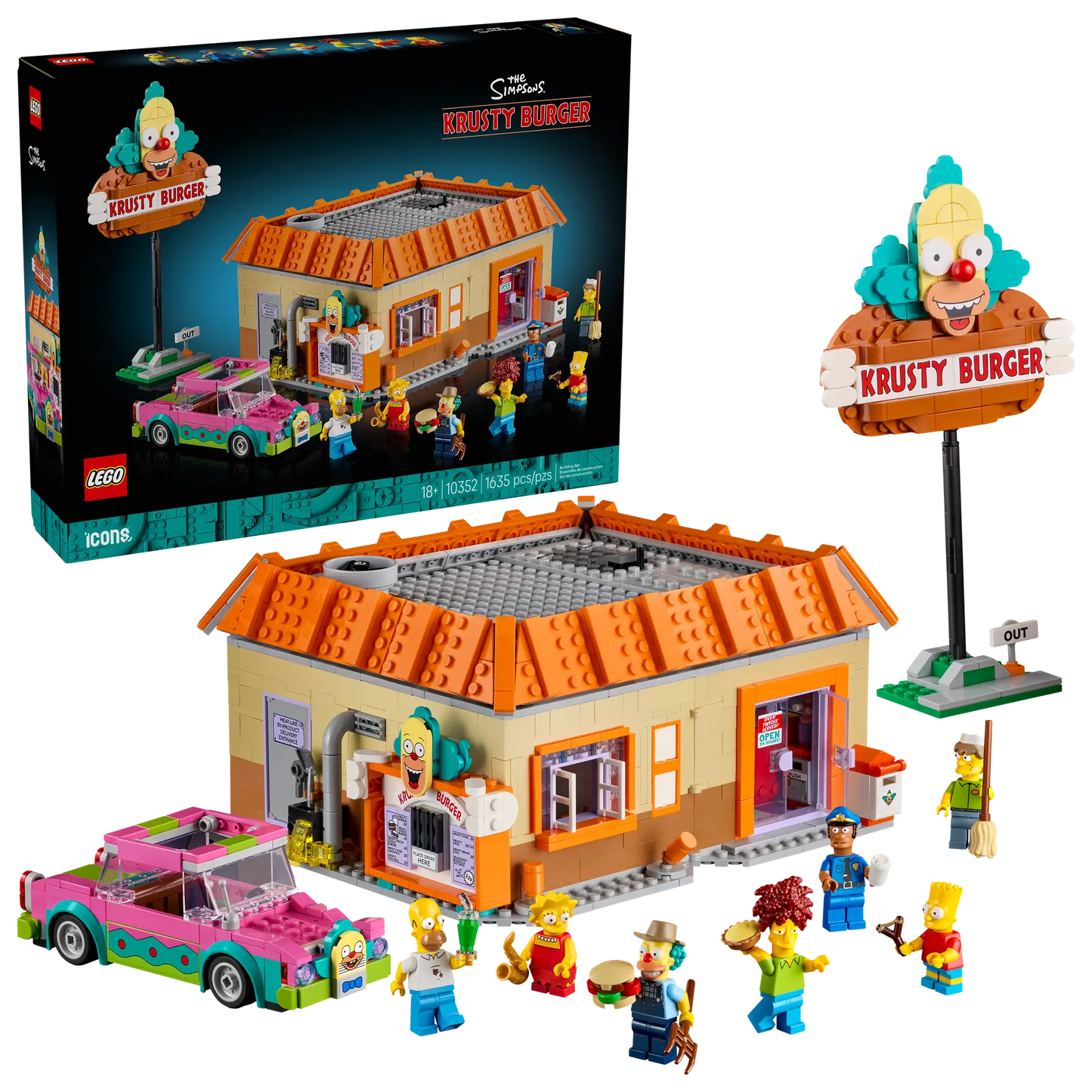 10352 ESCLUSIVA LEGO ICONS - The Simpsons™: Krusty Burger