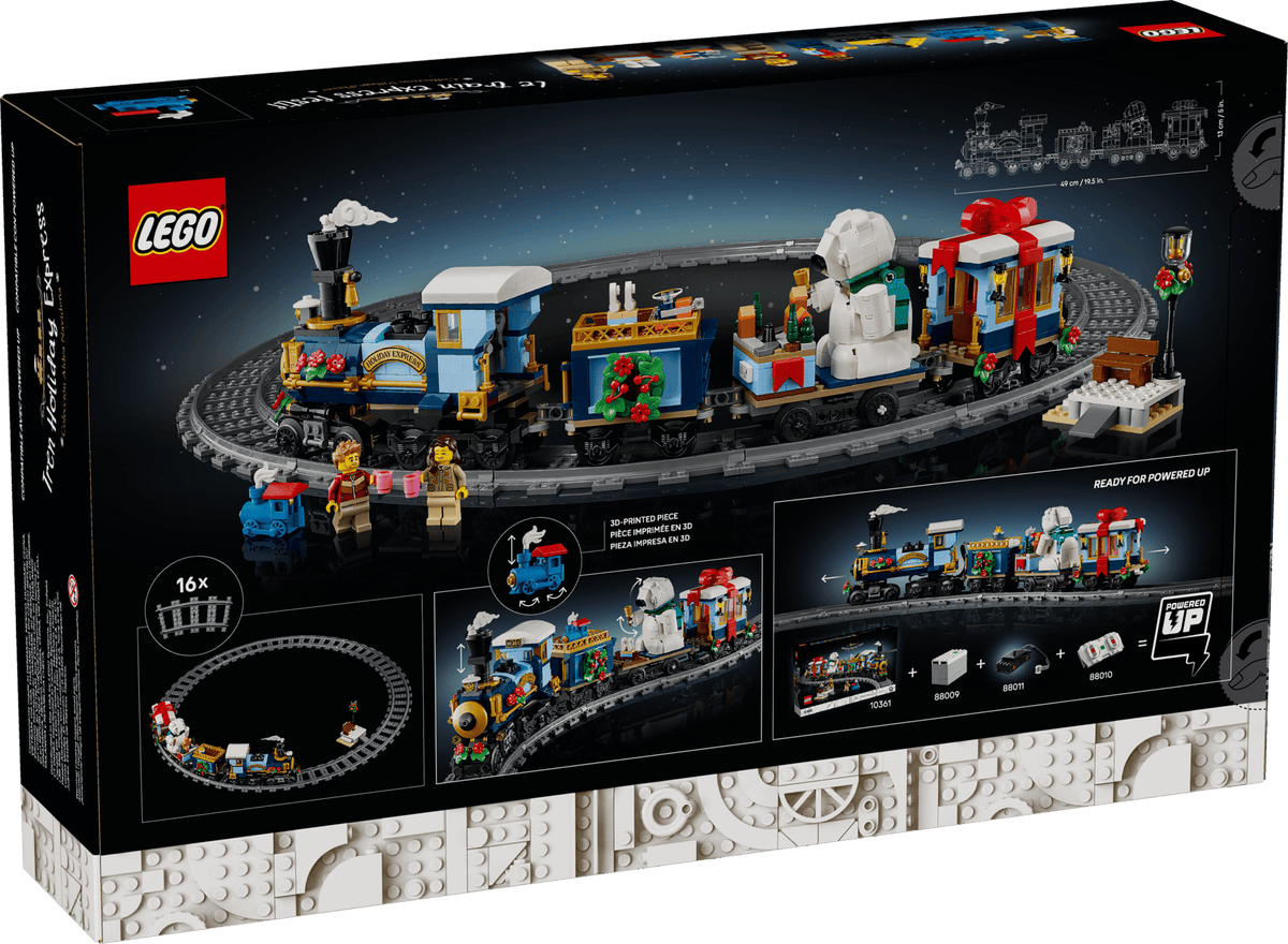 10361 ESCLUSIVA LEGO ICONS - Treno espresso festivo