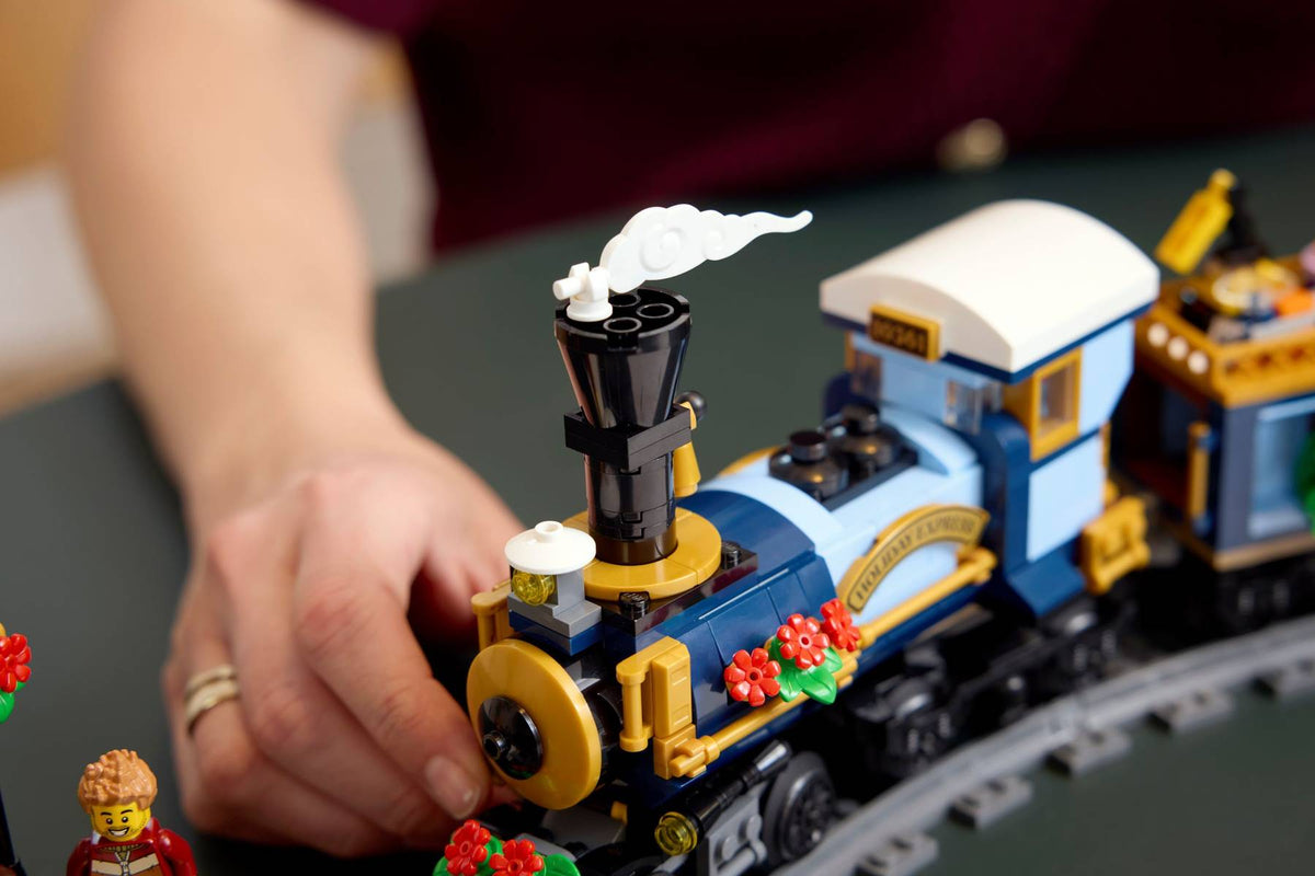 10361 ESCLUSIVA LEGO ICONS - Treno espresso festivo