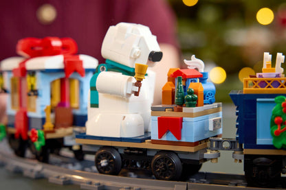 10361 ESCLUSIVA LEGO ICONS - Treno espresso festivo