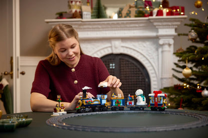 10361 ESCLUSIVA LEGO ICONS - Treno espresso festivo