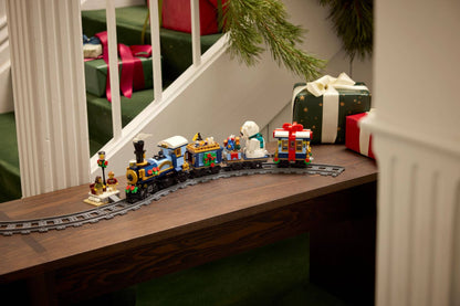 10361 ESCLUSIVA LEGO ICONS - Treno espresso festivo