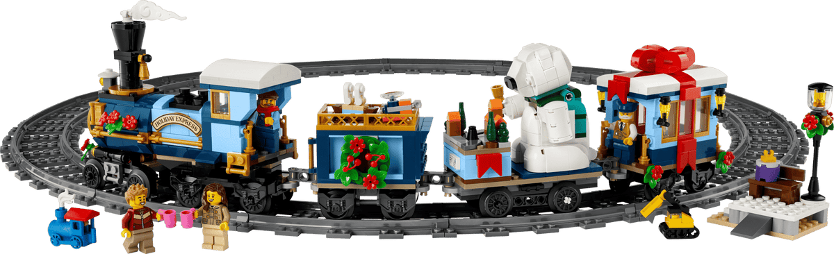 10361 ESCLUSIVA LEGO ICONS - Treno espresso festivo