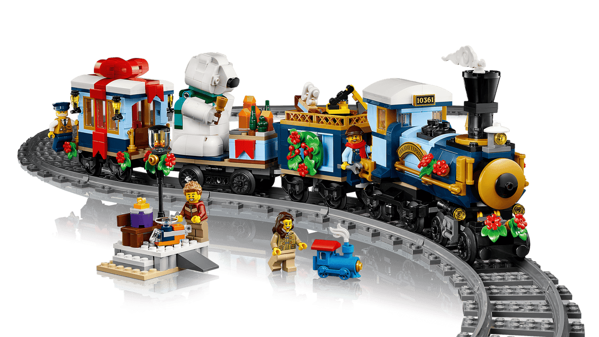 10361 ESCLUSIVA LEGO ICONS - Treno espresso festivo