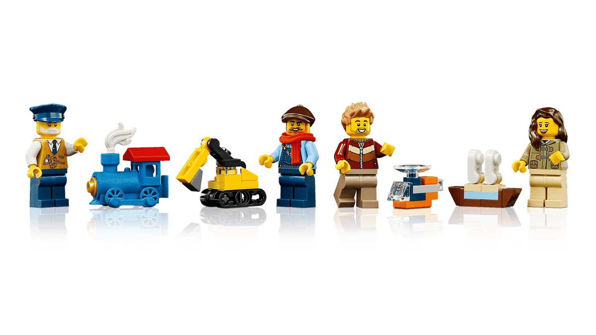 10361 ESCLUSIVA LEGO ICONS - Treno espresso festivo