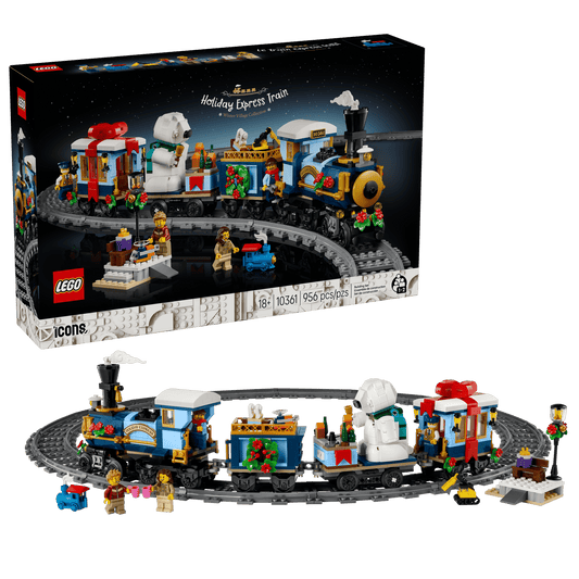 10361 ESCLUSIVA LEGO ICONS - Treno espresso festivo