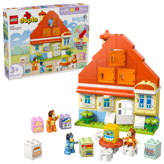 10459 LEGO DUPLO Bluey - Casa della Famiglia di Bluey con gioco di memoria
