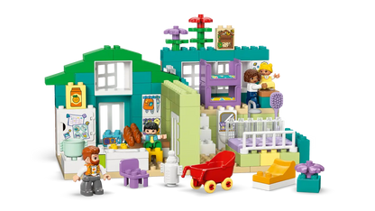 DISPONIBILE DA GENNAIO 2026 - 10470 Duplo - Casa familiare moderna 3 in 1 con personaggi