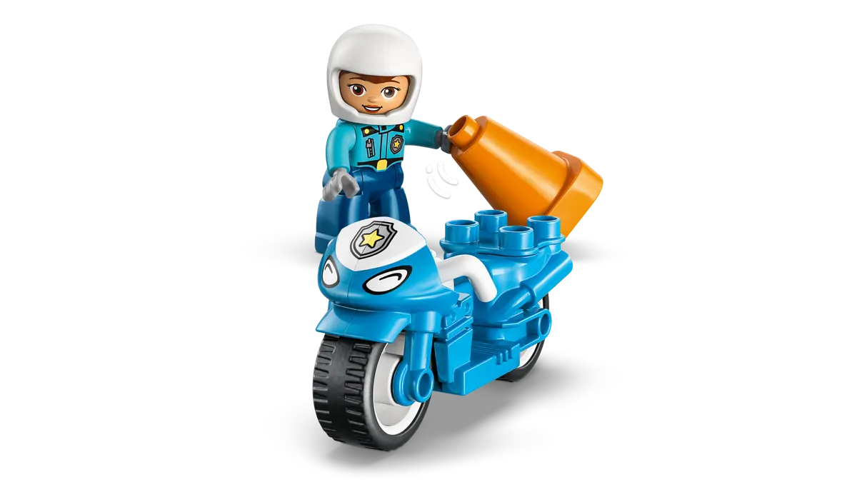 DISPONIBILE DA GENNAIO 2026 - 10471 Duplo - Motocicletta blu della Polizia