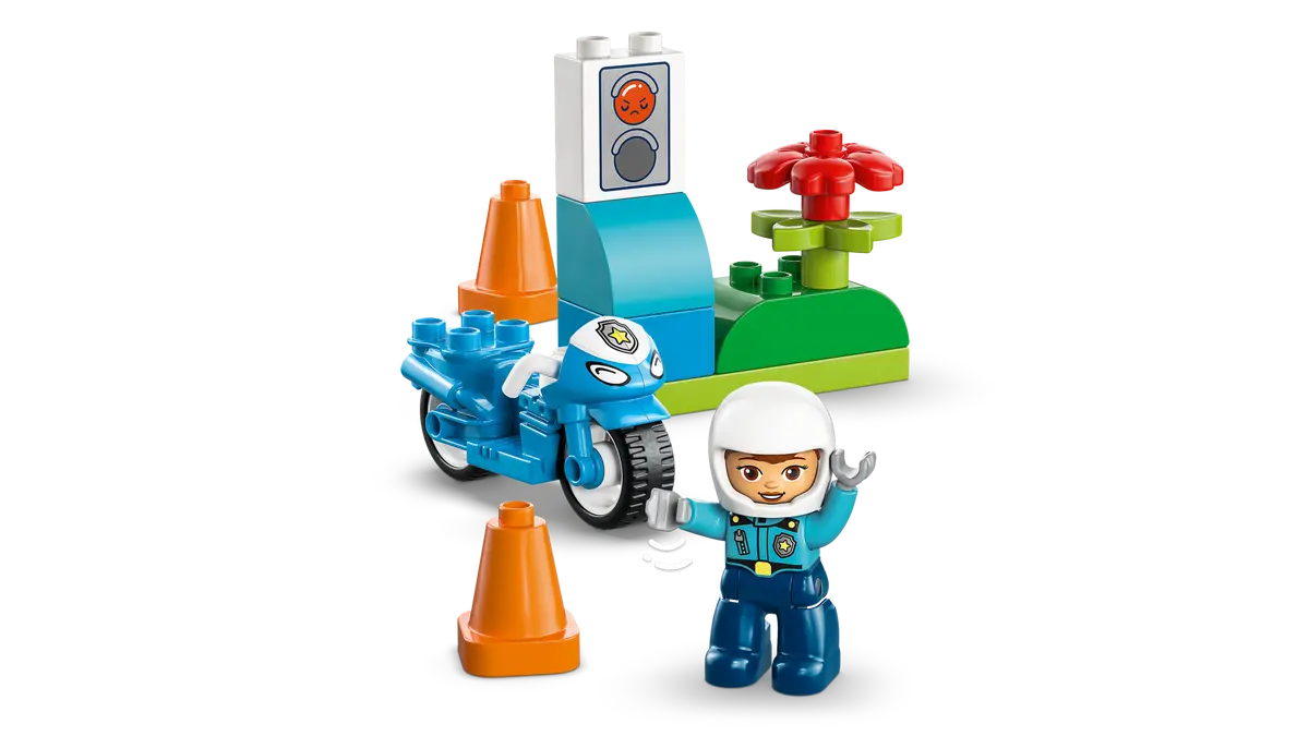 DISPONIBILE DA GENNAIO 2026 - 10471 Duplo - Motocicletta blu della Polizia