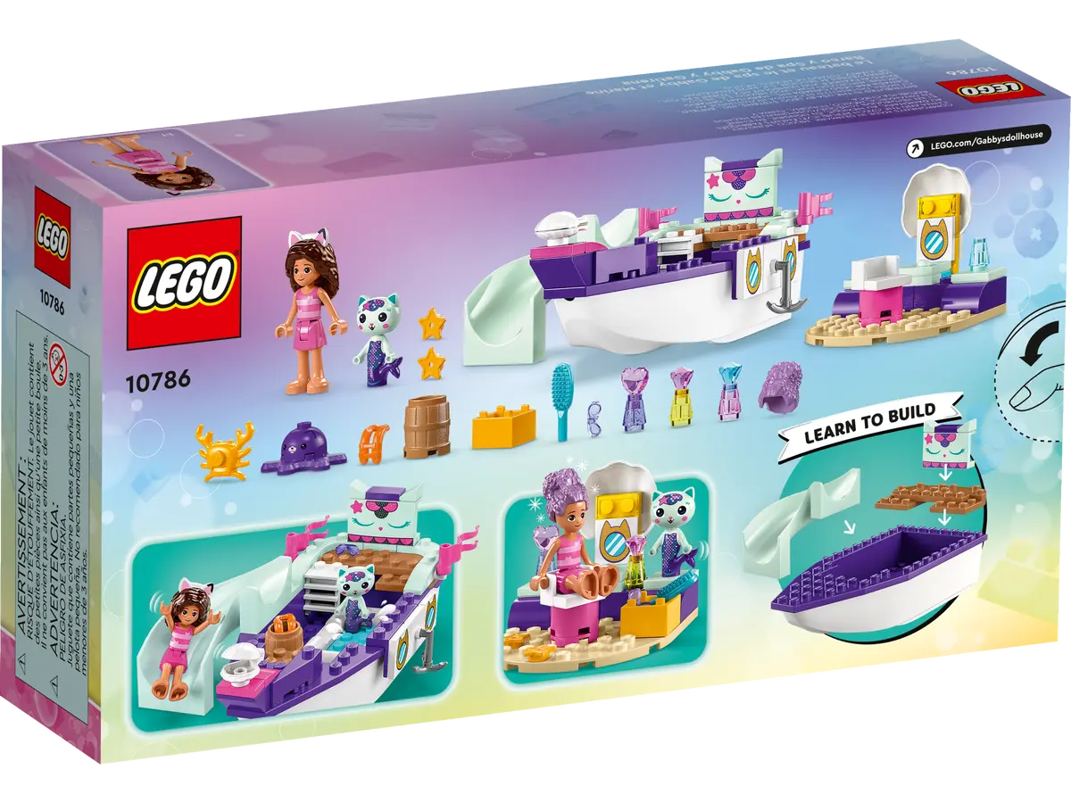10786 LEGO Gabby Dollhouse - La nave del benessere di Gabby e Siregatta