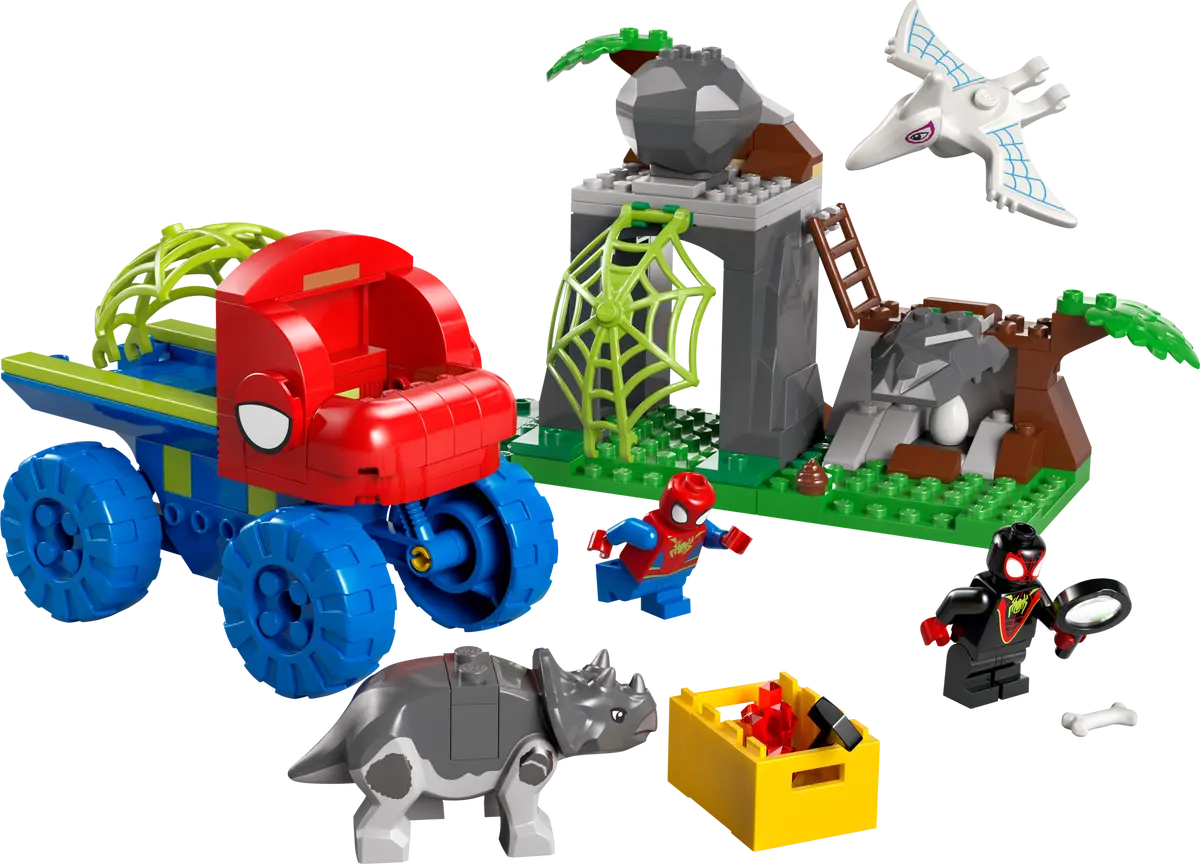 DISPONIBILE DA GENNAIO 2025 - 11199 LEGO Marvel - Team Spidey: salvataggio su dino-ruspa