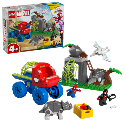 DISPONIBILE DA GENNAIO 2025 - 11199 LEGO Marvel - Team Spidey: salvataggio su dino-ruspa