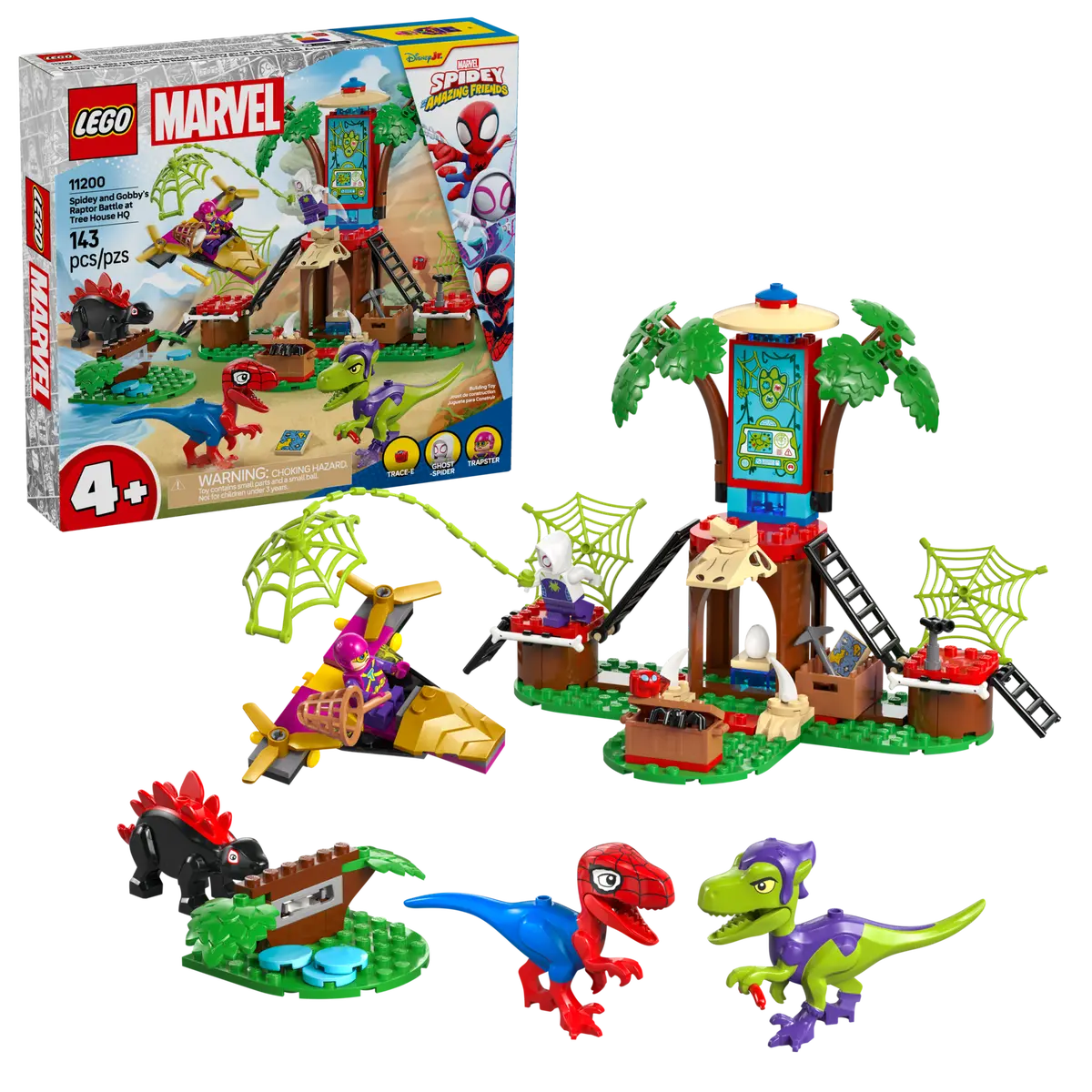 DISPONIBILE DA GENNAIO 2025 - 11200 LEGO Marvel - Battaglia con il raptor al quartier generale sull’albero di Spider-man e Gobby