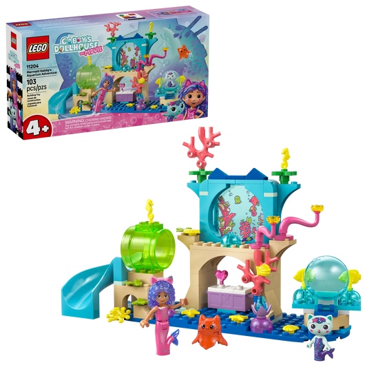 11204 LEGO Gabby Dollhouse - Avventura nell’acquario di Gabby sirena