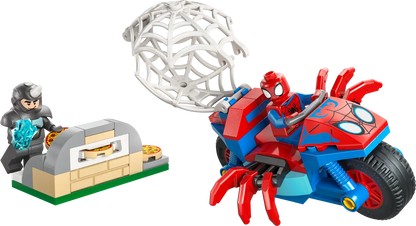 DISPONIBILE DA GENNAIO 2026 - 11206 LEGO Marvel Spiderman - Spidey sulla moto contro Rhino