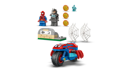 DISPONIBILE DA GENNAIO 2026 - 11206 LEGO Marvel Spiderman - Spidey sulla moto contro Rhino