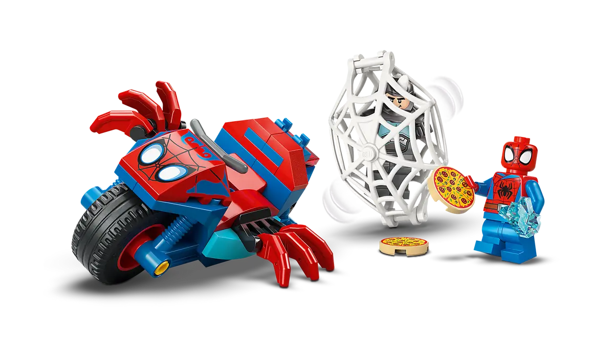 DISPONIBILE DA GENNAIO 2026 - 11206 LEGO Marvel Spiderman - Spidey sulla moto contro Rhino