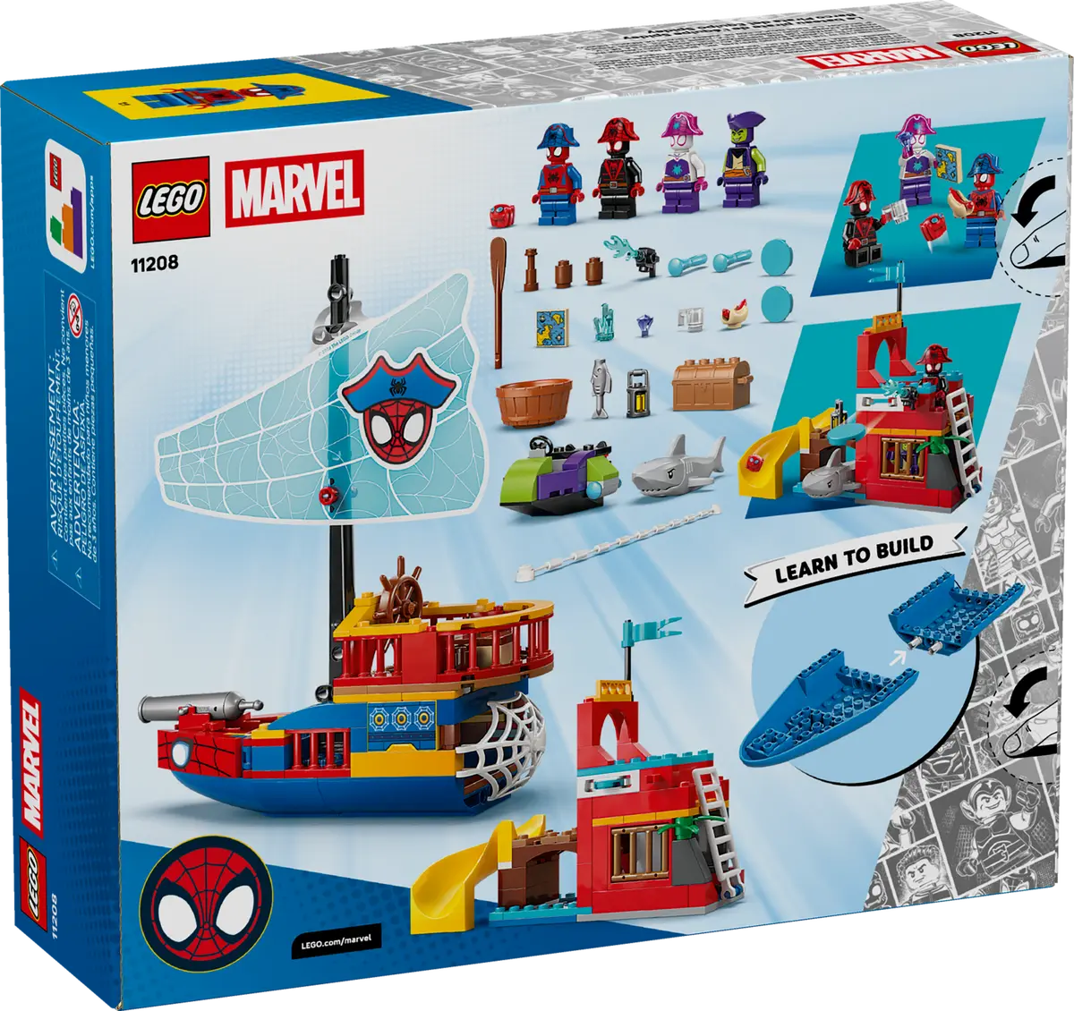 DISPONIBILE DA GENNAIO 2026 - 11208 LEGO Marvel Spiderman - Nave pirata del Team Spidey