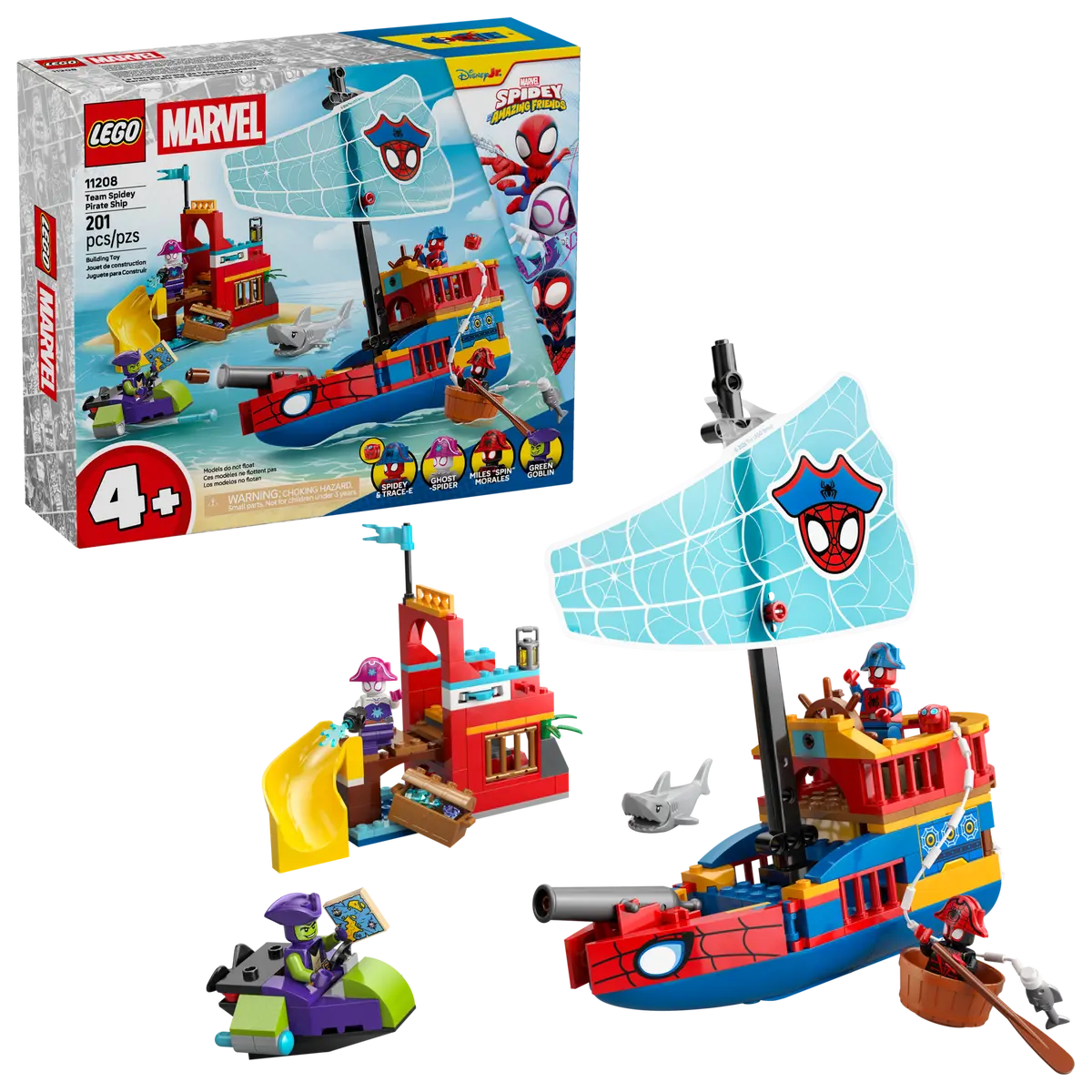 DISPONIBILE DA GENNAIO 2026 - 11208 LEGO Marvel Spiderman - Nave pirata del Team Spidey