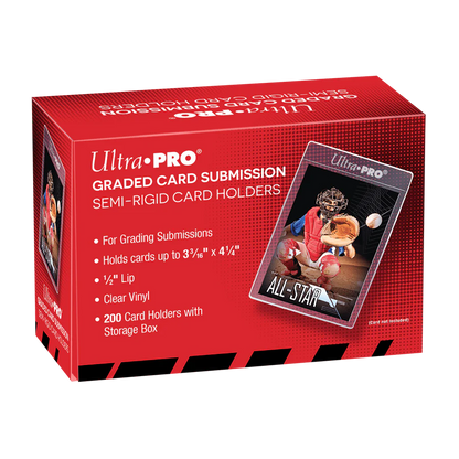 Ultra Pro Portacarte alti semirigidi da 1/2" a labbro - 200 pz