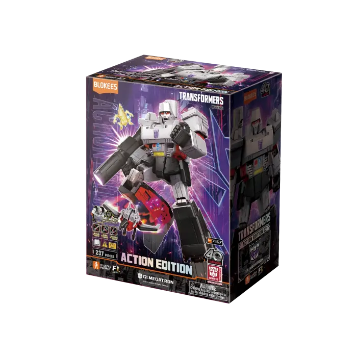 71167 - TRANSFORMERS - ACTION EDITION 02 - G1 MEGATRON - 237PZ - LIGHT-UP EYES E CHEST