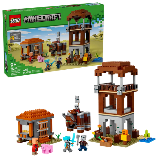 DISPONIBILE DA GIUGNO 2025 - 21278 LEGO Minecraft - L’avamposto del saccheggiatore e predone