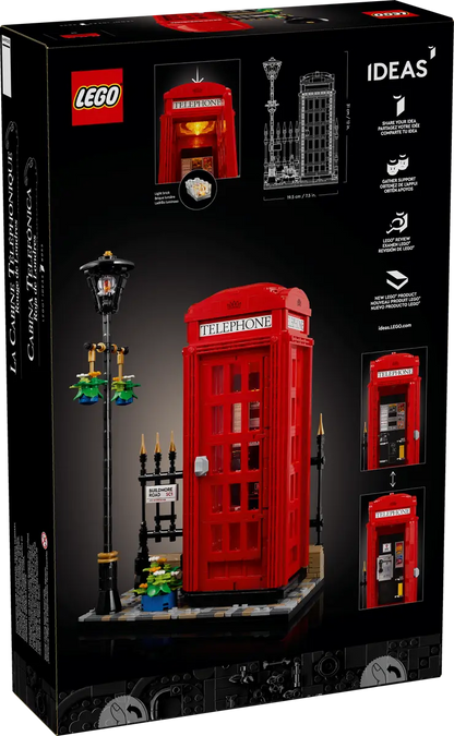 21347 ESCLUSIVA LEGO Ideas - Cabina telefonica rossa di Londra