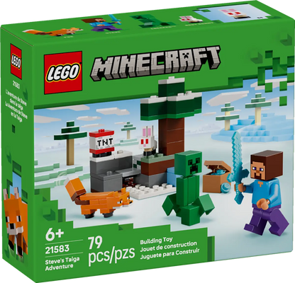 DISPONIBILE DA GENNAIO 2026 - 21583 LEGO Minecraft - Avventura di Steve nella taiga