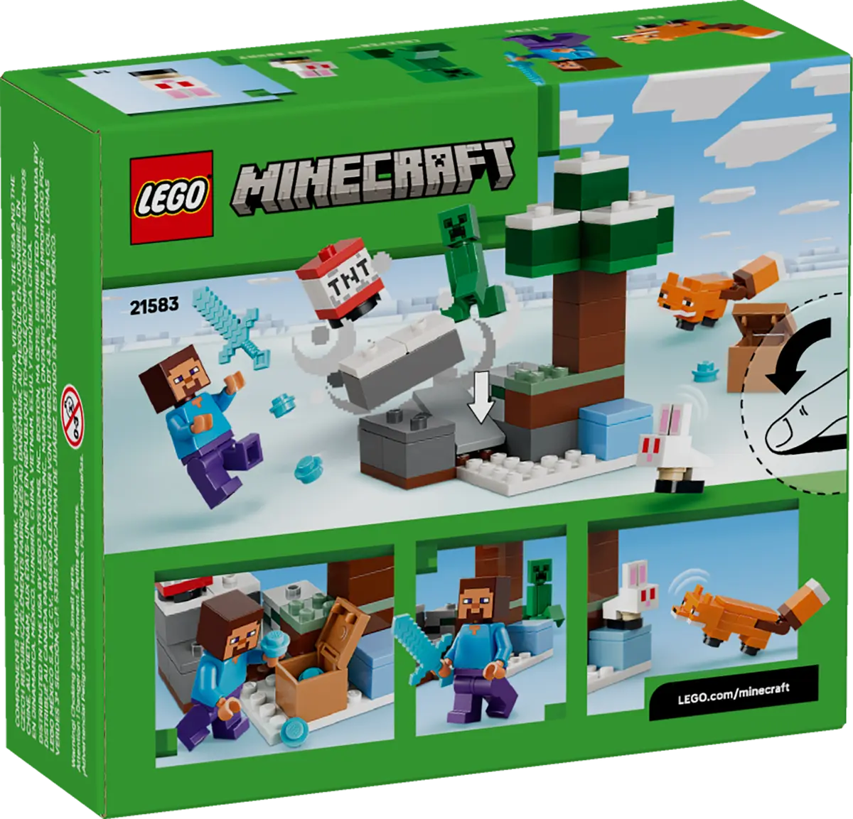 DISPONIBILE DA GENNAIO 2026 - 21583 LEGO Minecraft - Avventura di Steve nella taiga