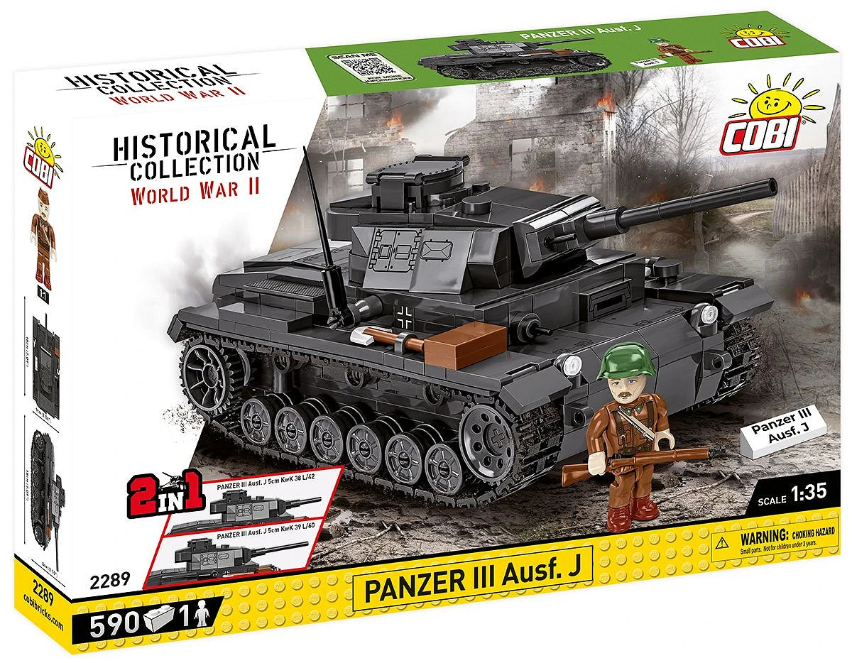 2289 COBI Historical Collection - World War II - Panzer III Ausf.J